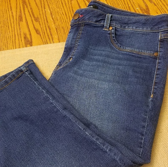 d jeans plus size capris